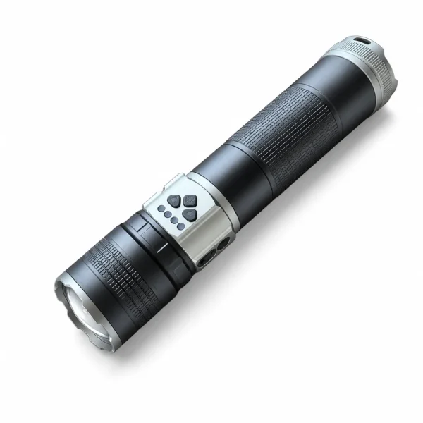 G909 Rechargeable Laser Flashlight Zoomable Tactical Torch
