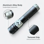 G909 Rechargeable Laser Flashlight Zoomable Tactical Torch