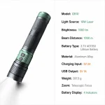 G910 Rechargeable Laser Flashlight