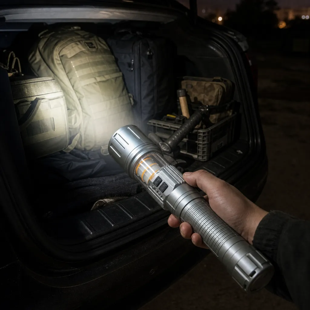 G920-2 Rechargeable Flashlight Zoomable Laser Tactical Torch