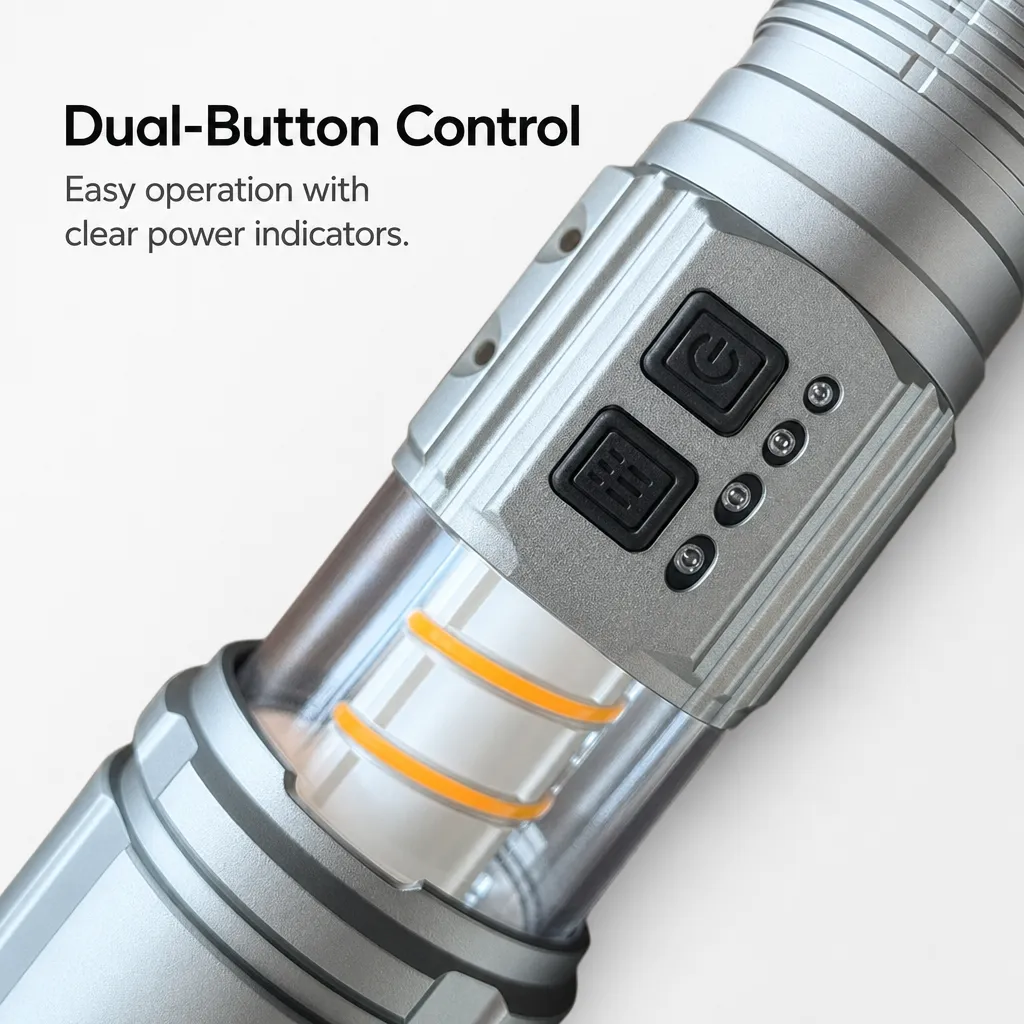 G920 Rechargeable Laser Flashlight Zoomable Tactical Torch