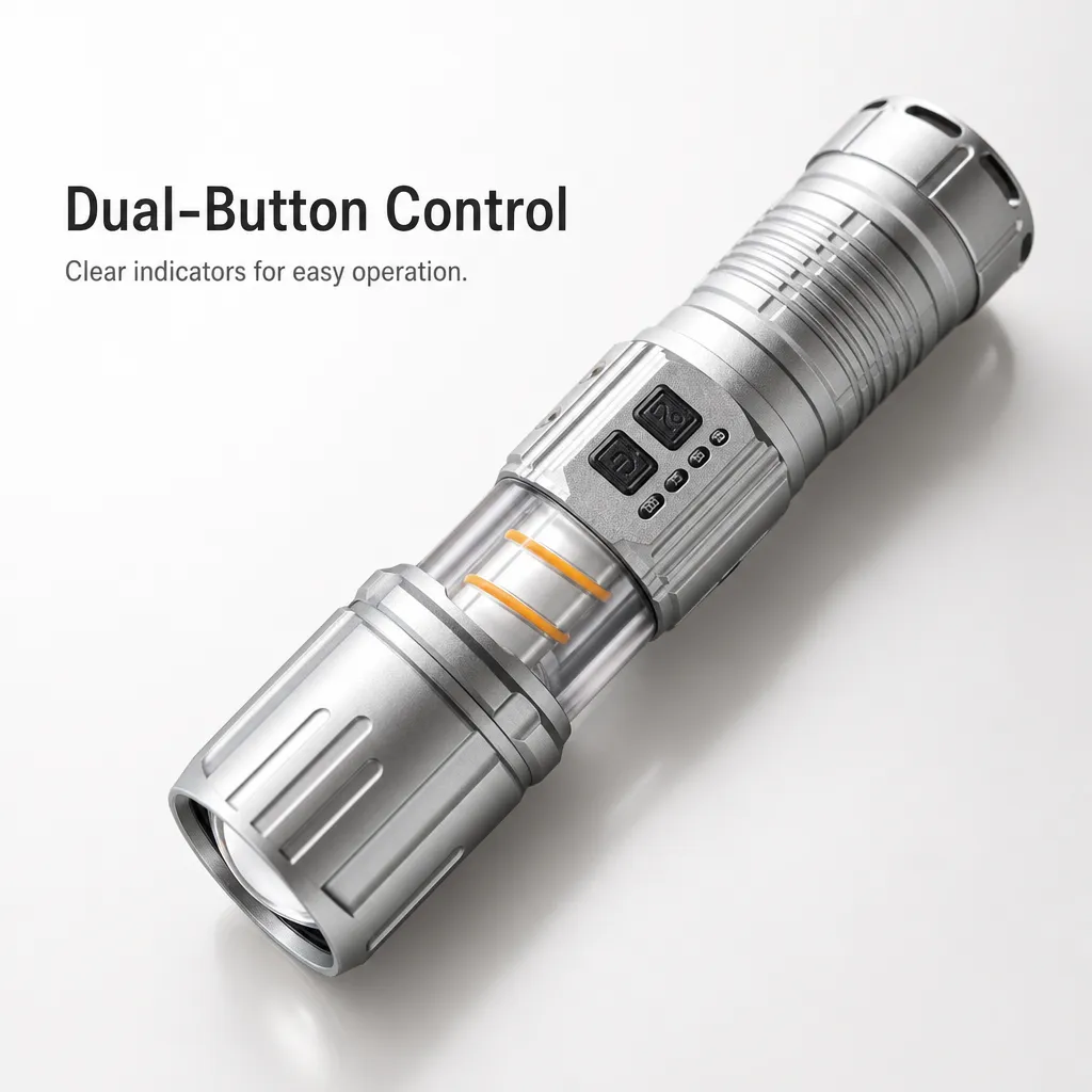 G920 Rechargeable Laser Flashlight Zoomable Tactical Torch