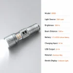 G920 Rechargeable Laser Flashlight Zoomable Tactical Torch
