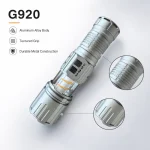 G920 Rechargeable Laser Flashlight Zoomable Tactical Torch