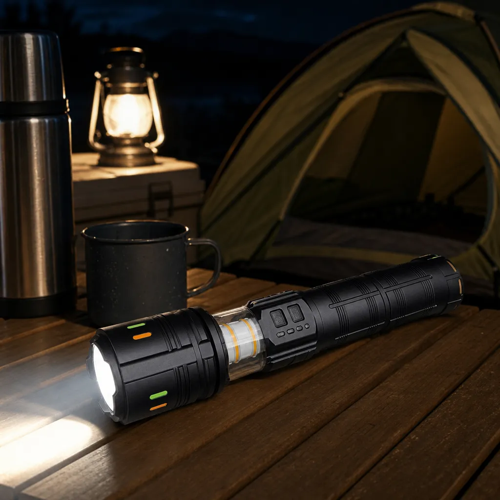 G921-2 Rechargeable Laser Flashlight Zoomable Tactical Torch