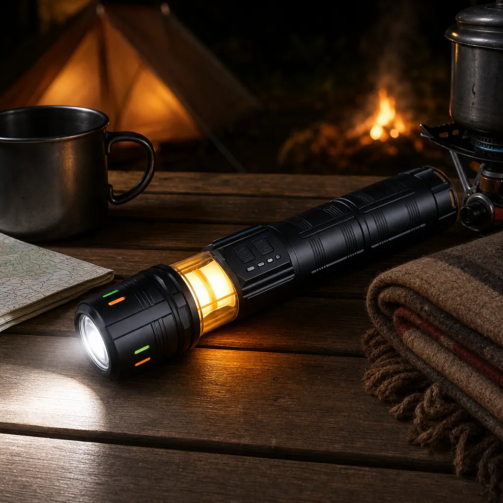 G921-2 Rechargeable Laser Flashlight Zoomable Tactical Torch