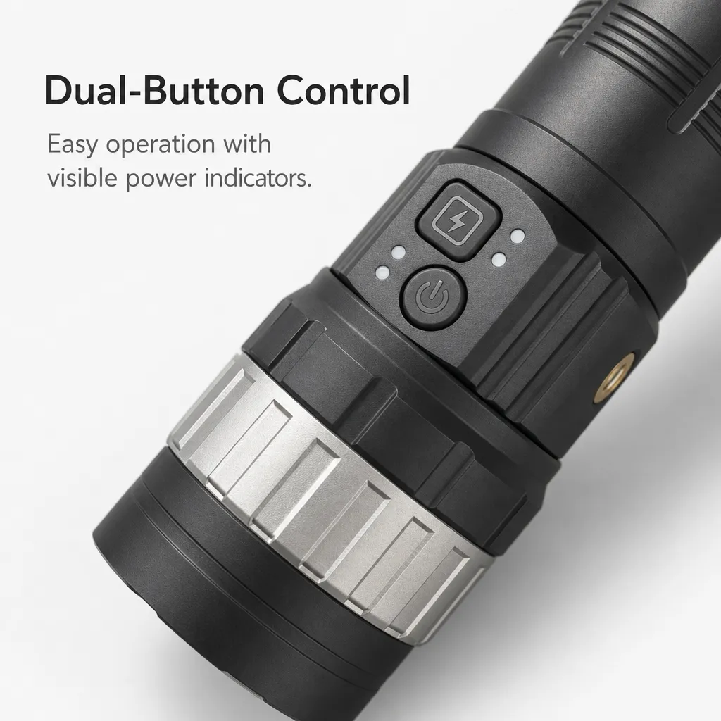 G930 Rechargeable LED Flashlight Laser COB Floodlight