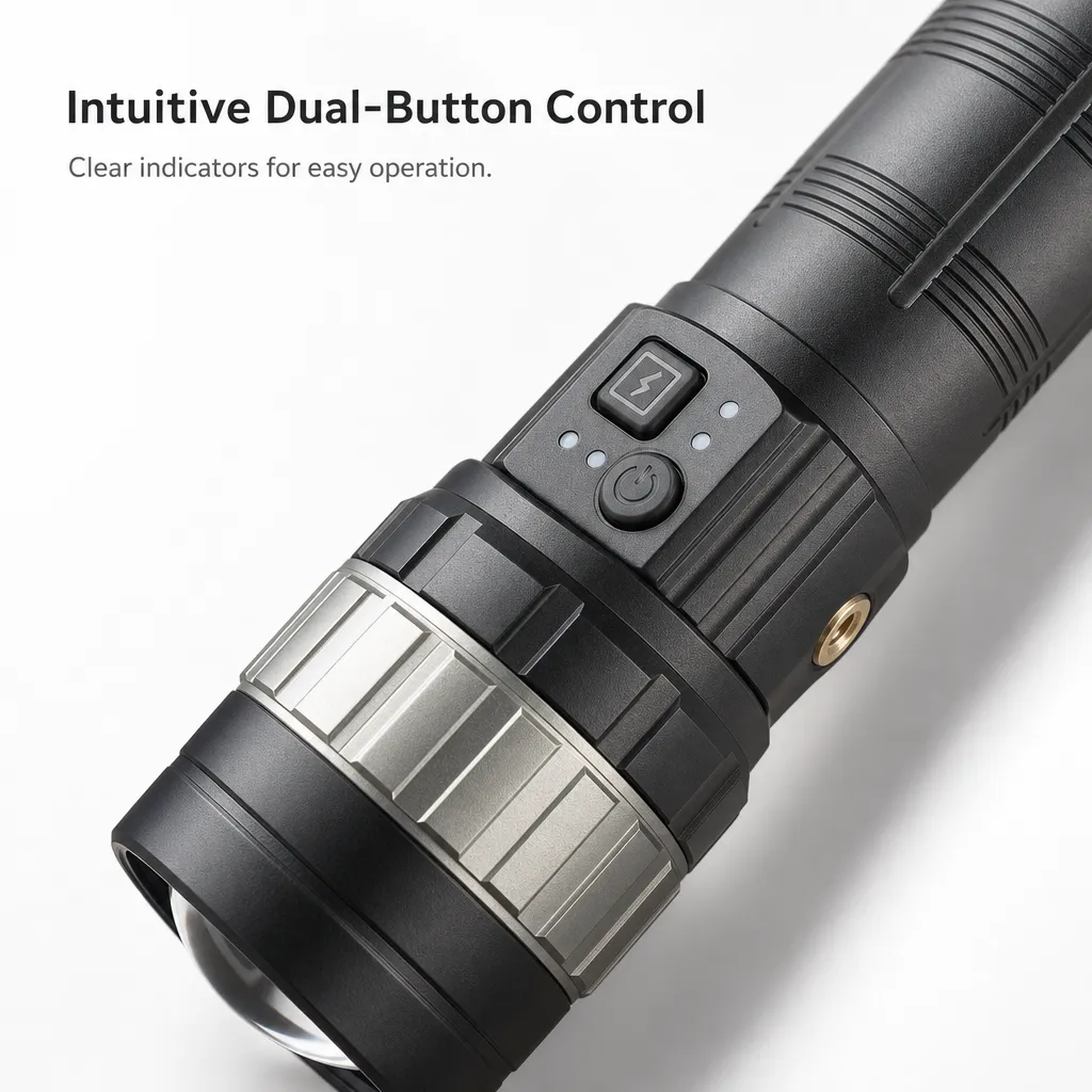 G930 Rechargeable LED Flashlight Laser COB Floodlight
