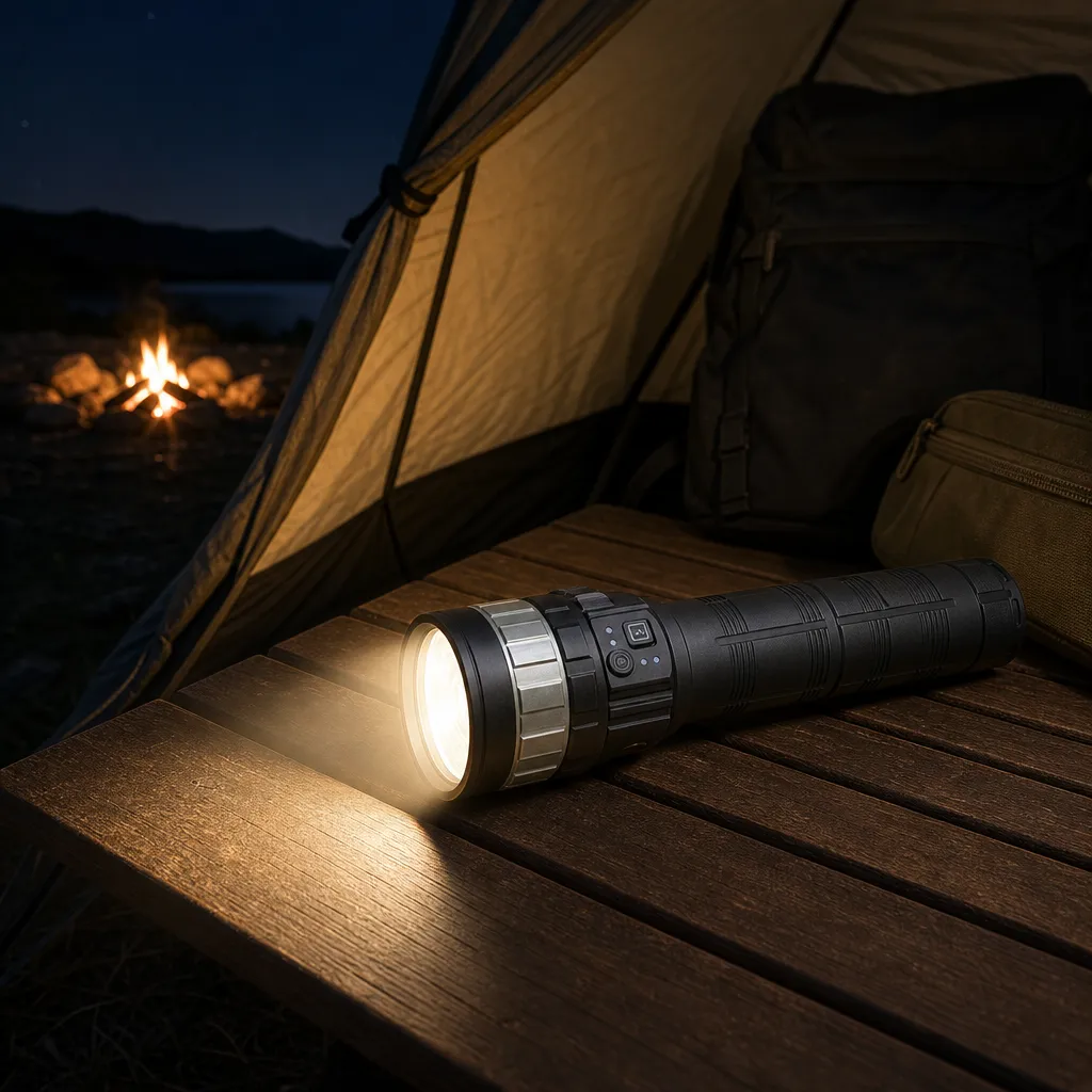 G930 Rechargeable LED Flashlight Laser COB Floodlight