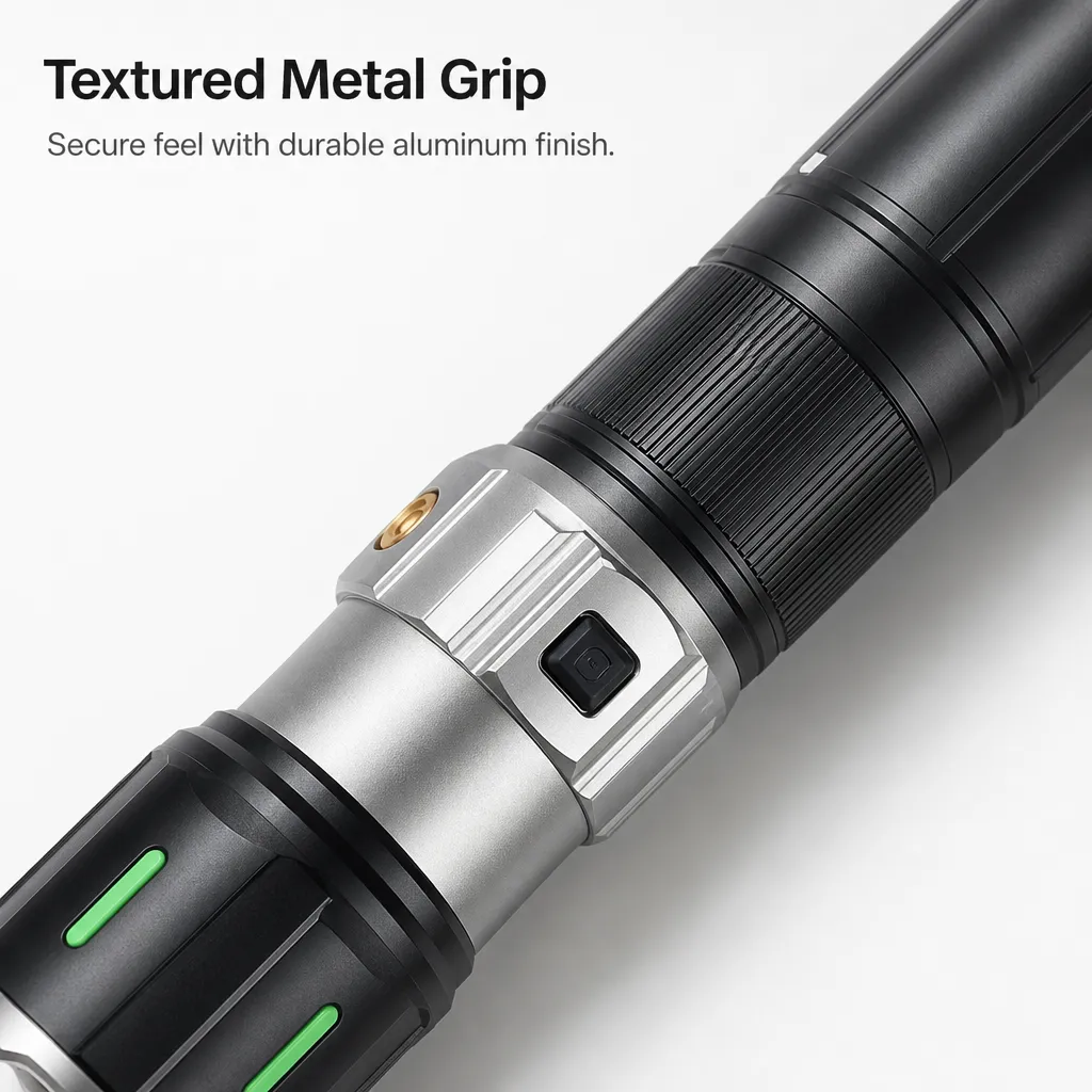G952 Rechargeable Laser Flashlight Zoomable Tactical Torch