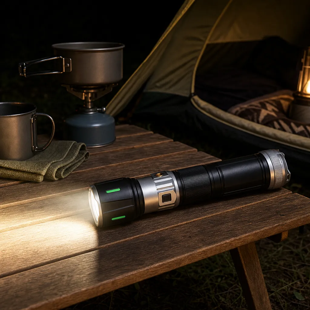 G952 Rechargeable Laser Flashlight Zoomable Tactical Torch