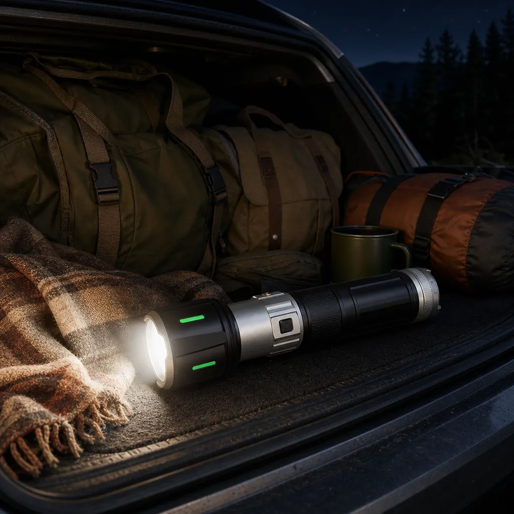 G952 Rechargeable Laser Flashlight Zoomable Tactical Torch