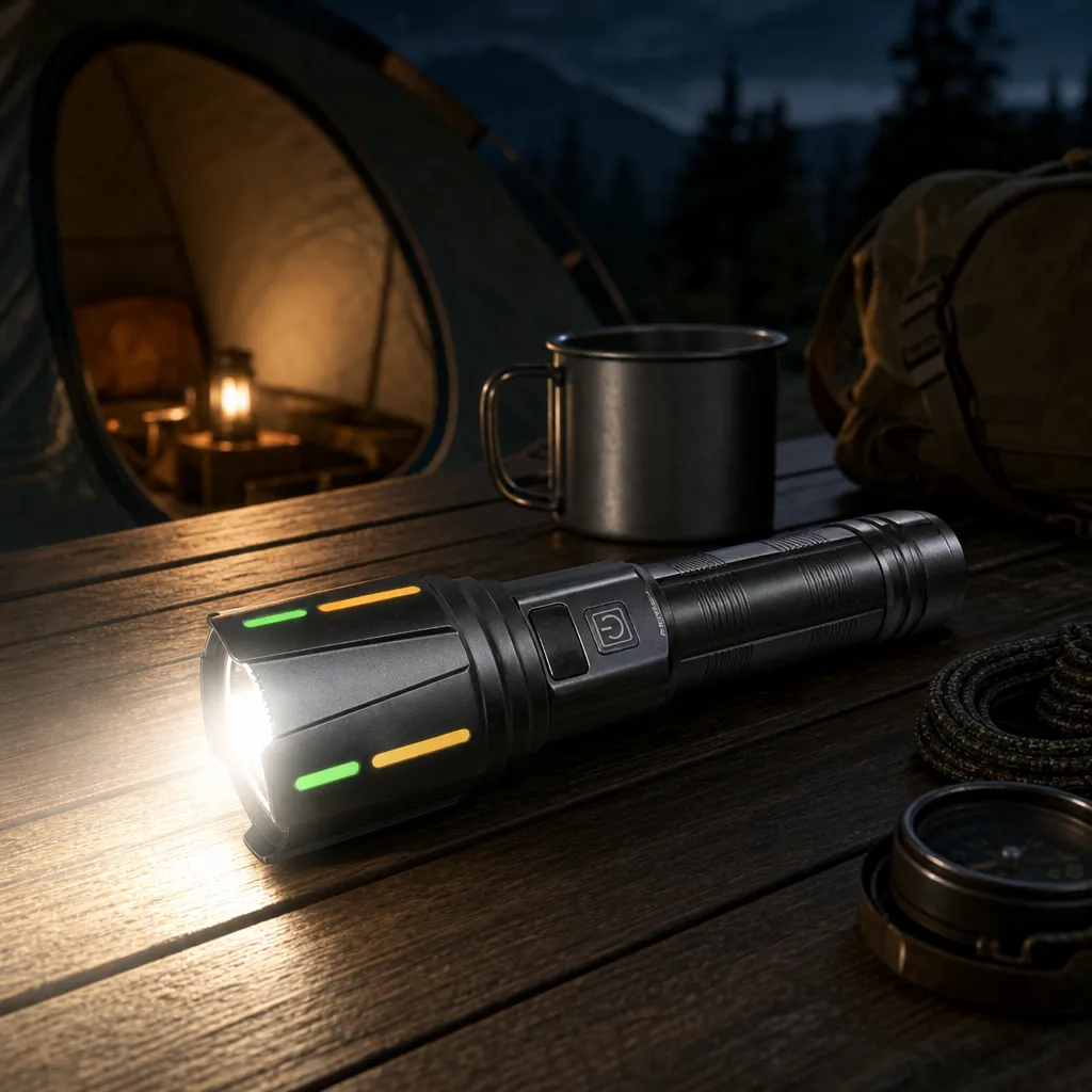 G954 10 W Laser Rechargeable Zoom Flashlight 1000 lm Aluminum Alloy Torch