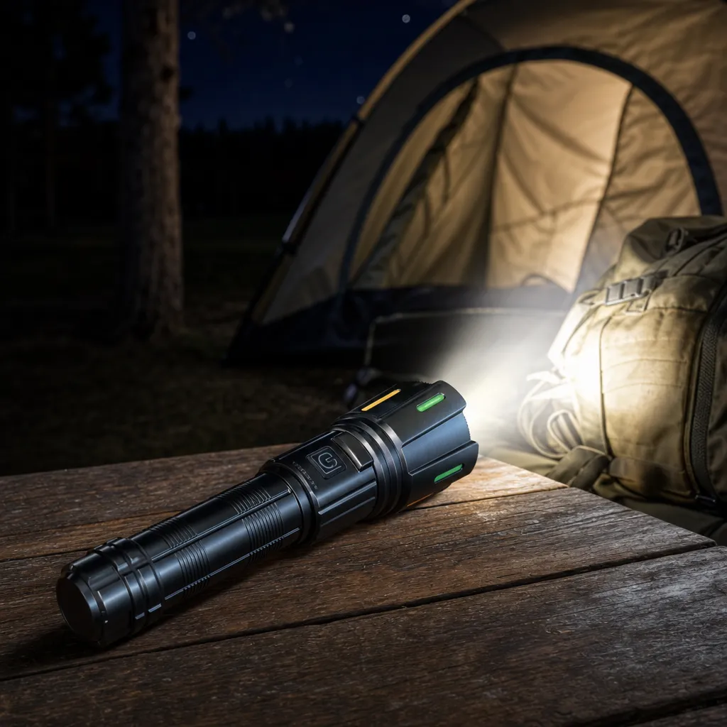G954 10 W Laser Rechargeable Zoom Flashlight 1000 lm Aluminum Alloy Torch