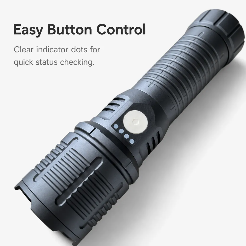 G961 30 W Laser Zoom Flashlight 1000 lm Aluminum Alloy Rechargeable Torch