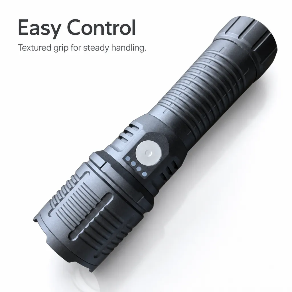 G961 30 W Laser Zoom Flashlight 1000 lm Aluminum Alloy Rechargeable Torch