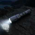 G966 30 W Laser Rechargeable Zoom Flashlight, 1300 lm Aluminum Alloy Torch