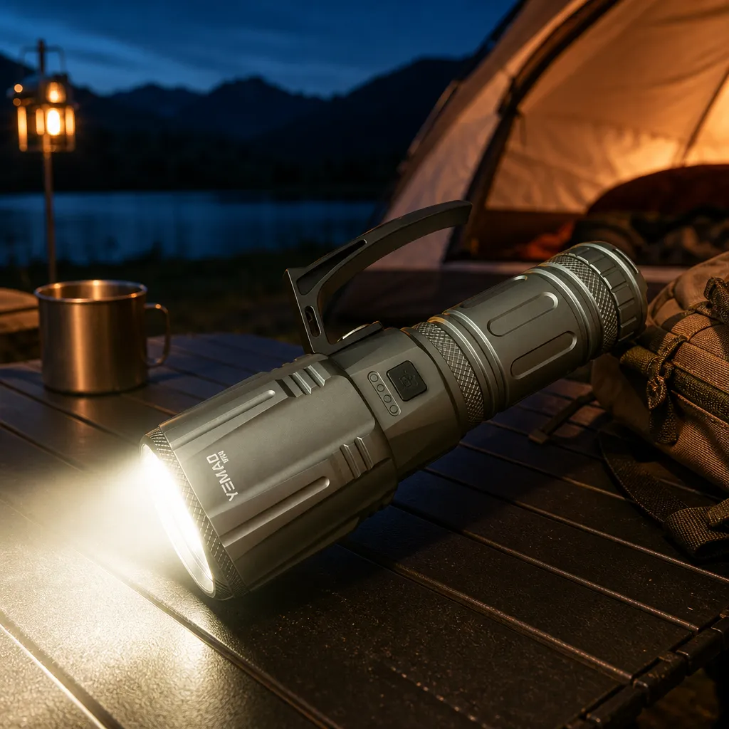 G975 14000 lm Rechargeable Telescopic Zoom Aluminum Alloy LED Flashlight