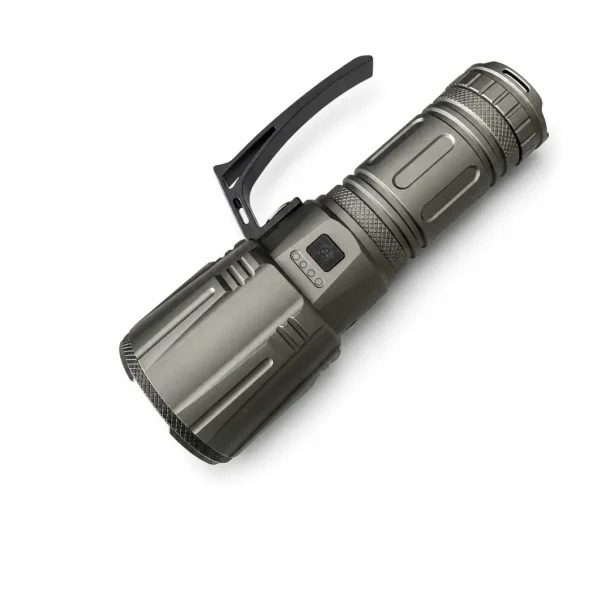 G975 14000 lm Rechargeable Telescopic Zoom Aluminum Alloy LED Flashlight