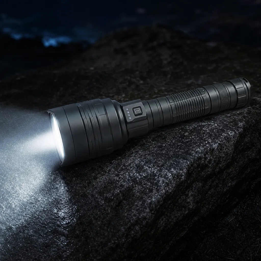 G996 Rechargeable LED Flashlight Zoomable Outdoor Torch