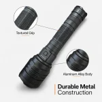 G996 Rechargeable LED Flashlight Zoomable Outdoor Torch