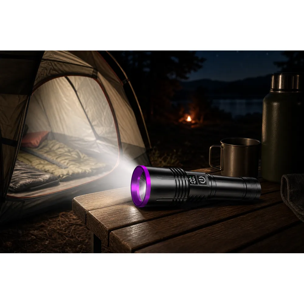 Industrial 365nm Black Light Filter Lens UV Flashlight