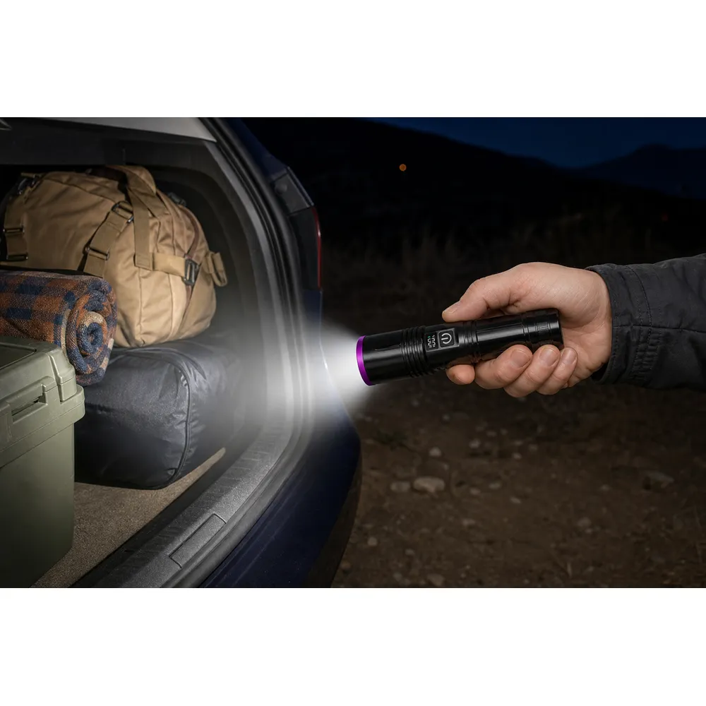 Industrial 365nm Black Light Filter Lens UV Flashlight