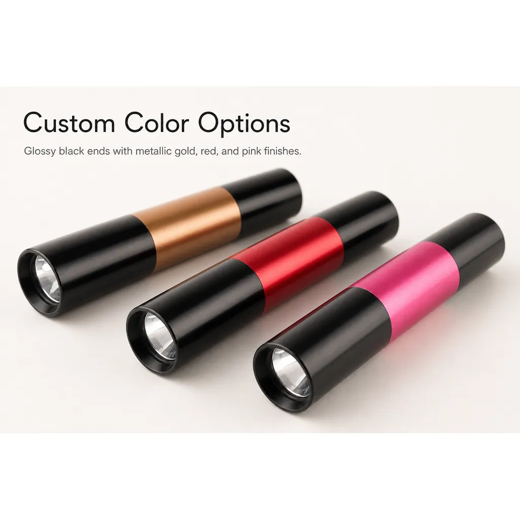 JD-11801 LED Flashlight Ultra Thin Mini Aluminum Torch