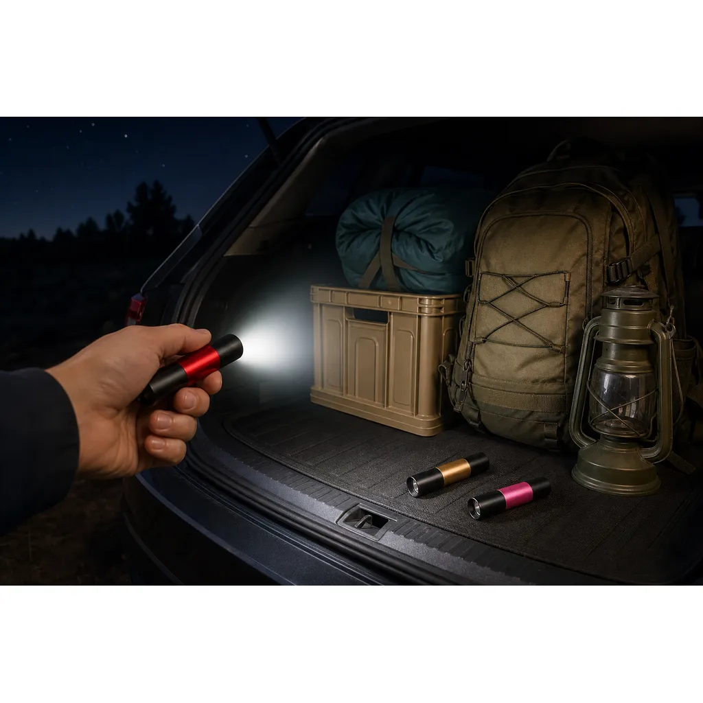 JD-11801 LED Flashlight Ultra Thin Mini Aluminum Torch