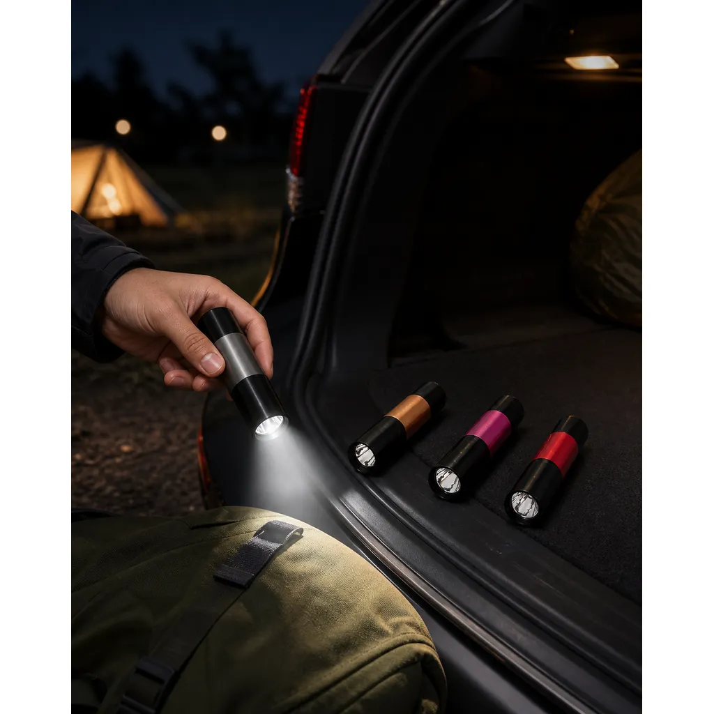JD-11802 Mini LED Flashlight Portable AAA Battery Aluminum Torch