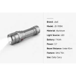 JD-11804 Mini LED Flashlight Portable AAA Battery Powered Aluminum Torch