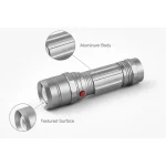 JD-11804 Mini LED Flashlight Portable AAA Battery Powered Aluminum Torch