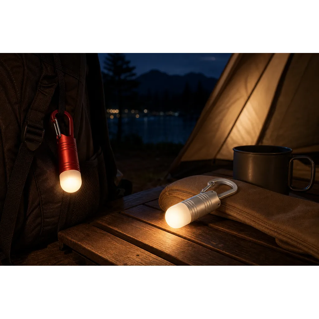 JD-11818 LED Keychain Flashlight Mini Aluminum Carabiner Torch