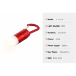 JD-11818 LED Keychain Flashlight Mini Aluminum Carabiner Torch