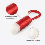 JD-11818 LED Keychain Flashlight Mini Aluminum Carabiner Torch