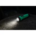 JD-12002 LED Flashlight Battery Powered Portable ABS Handheld Torch