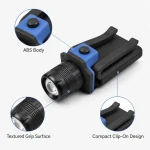 JD-15001 LED Cap Clip Flashlight Hand Press Battery Powered Outdoor Torch