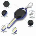 JD-17144 COB LED Key Light Battery Powered Mini Keychain Flashlight
