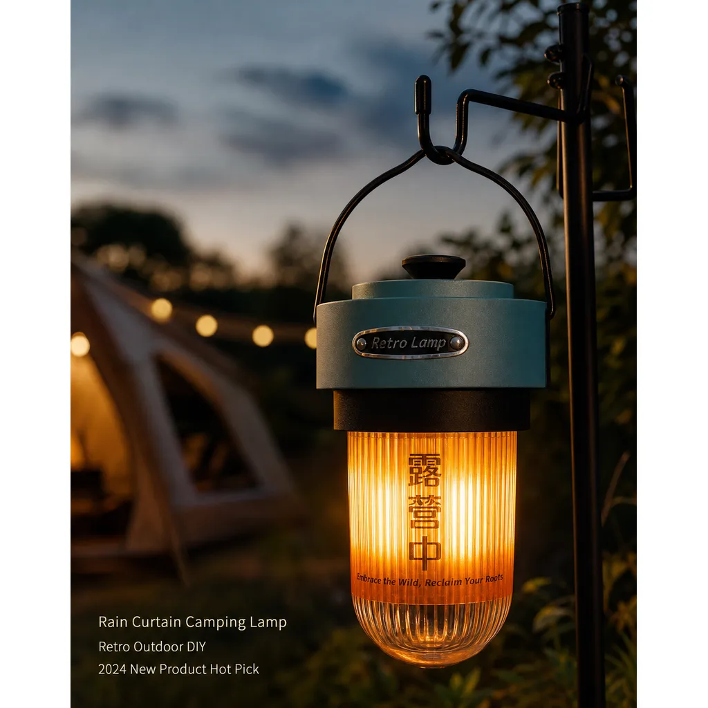 JD-799S Rechargeable LED Camping Lantern Portable Retro Hanging Tent Light