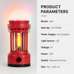 JD-900BR Rechargeable LED RGB Camping Lantern