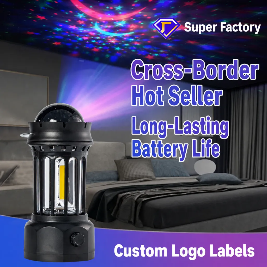 JD-900BR Rechargeable LED Star Projector Camping Lantern
