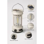 JD-900BR Solar Rechargeable LED Camping Lantern
