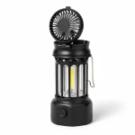 JD-900BRF Rechargeable LED Camping Lantern Fan Stepless Dimming COB Light