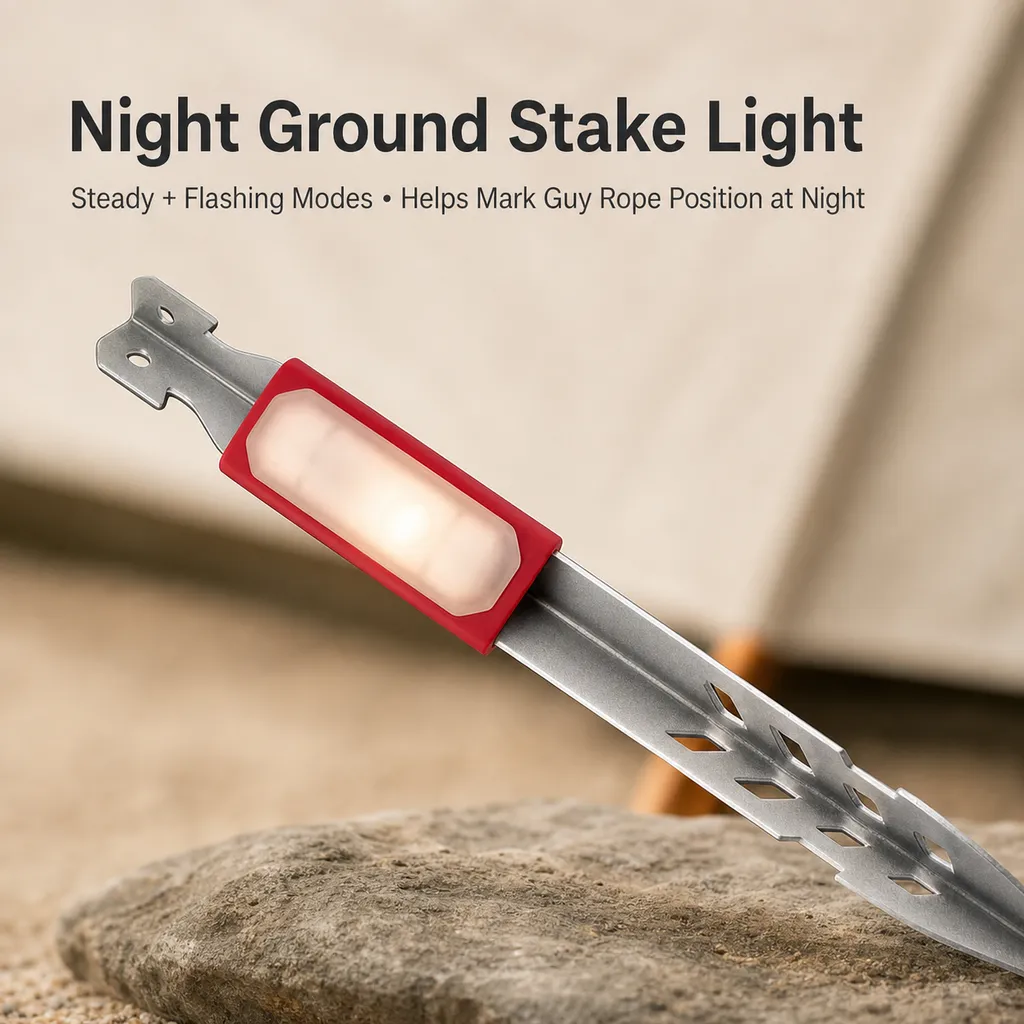 JD-A301 LED Tent Stake Light IPX4 Waterproof Ground Peg Lamp