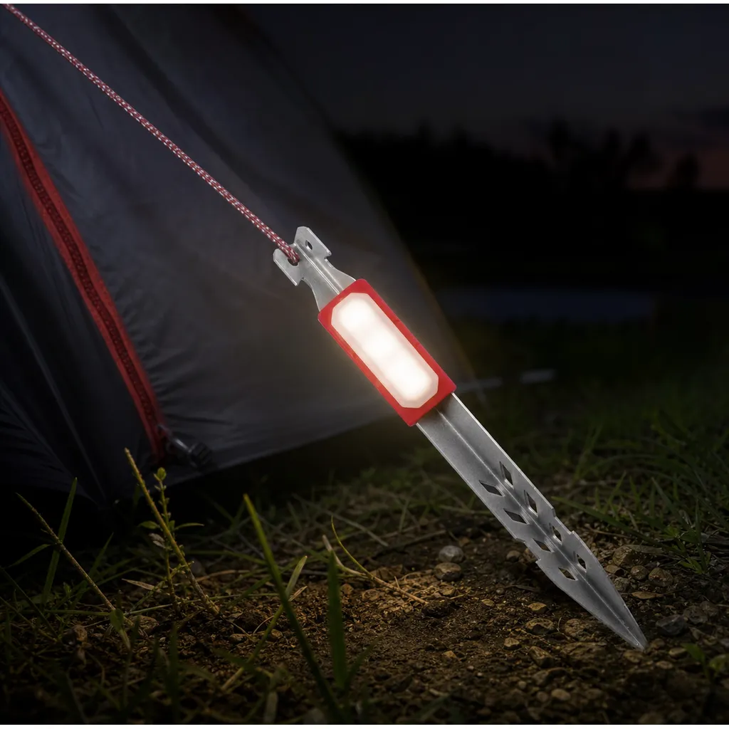 JD-A301 LED Tent Stake Light IPX4 Waterproof Ground Peg Lamp