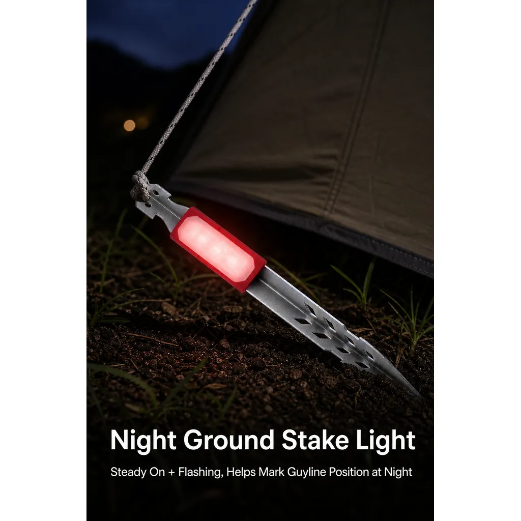 JD-A301 LED Tent Stake Light IPX4 Waterproof Ground Peg Lamp