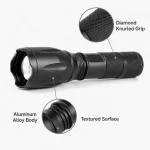 JD-F005 LED Flashlight Zoomable Tactical Torch