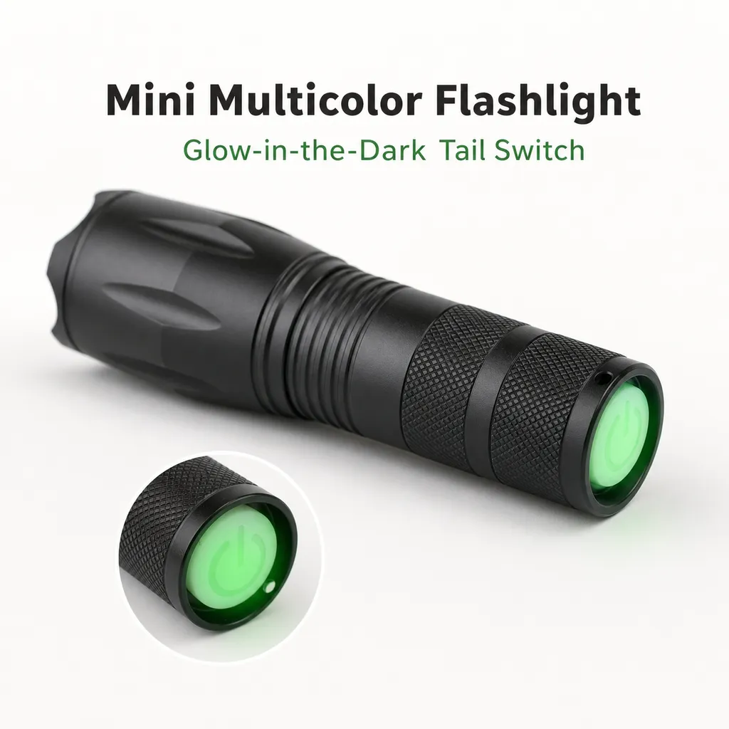 JD-F005S Mini LED Flashlight Zoomable High Power Aluminum Alloy Torch