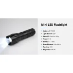 JD-F005S Mini LED Flashlight Zoomable High Power Aluminum Alloy Torch