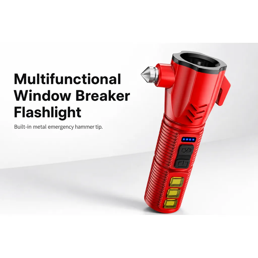 JD-F109 Rechargeable LED Emergency Flashlight